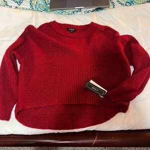 A. Byer Vibrant Red Crew Neck Sweater
